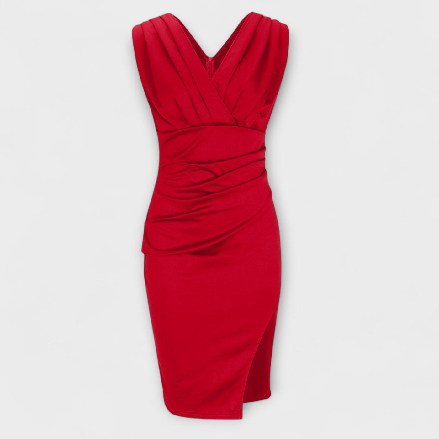 Desi™ | Figurbetontes V-Ausschnitt Kleid