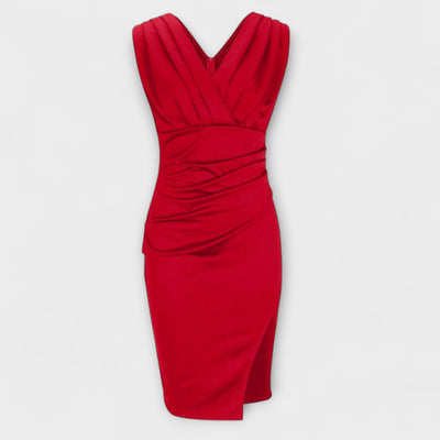 Desi™ | Figurbetontes V-Ausschnitt Kleid