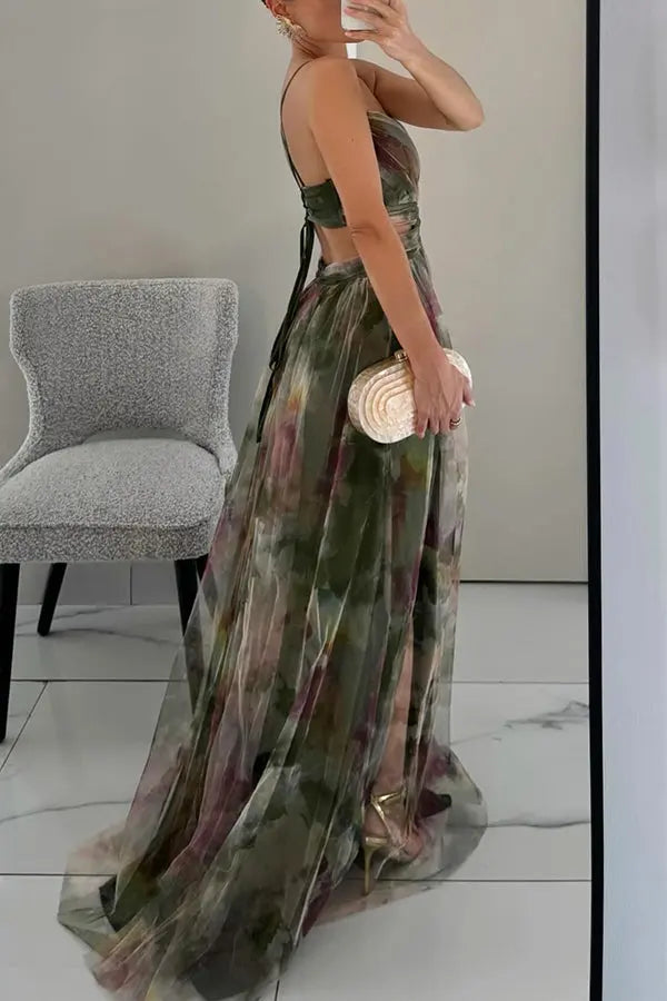 Eléna™ | Stilvolles Blumendesign Maxikleid