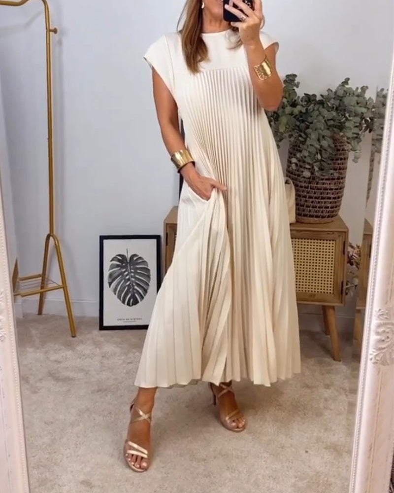 Juliana™ | Elegantes Geripptes Kleid