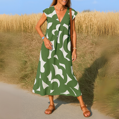 Lila™ | Luftiges V-Ausschnitt Kleid™ | Elegantes Sommerkleid