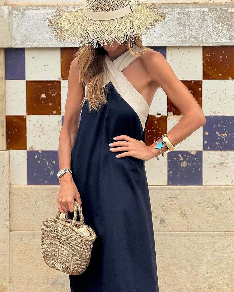 Zafira™ | Elegantes Kleid Mit Crossover-Ausschnitt
