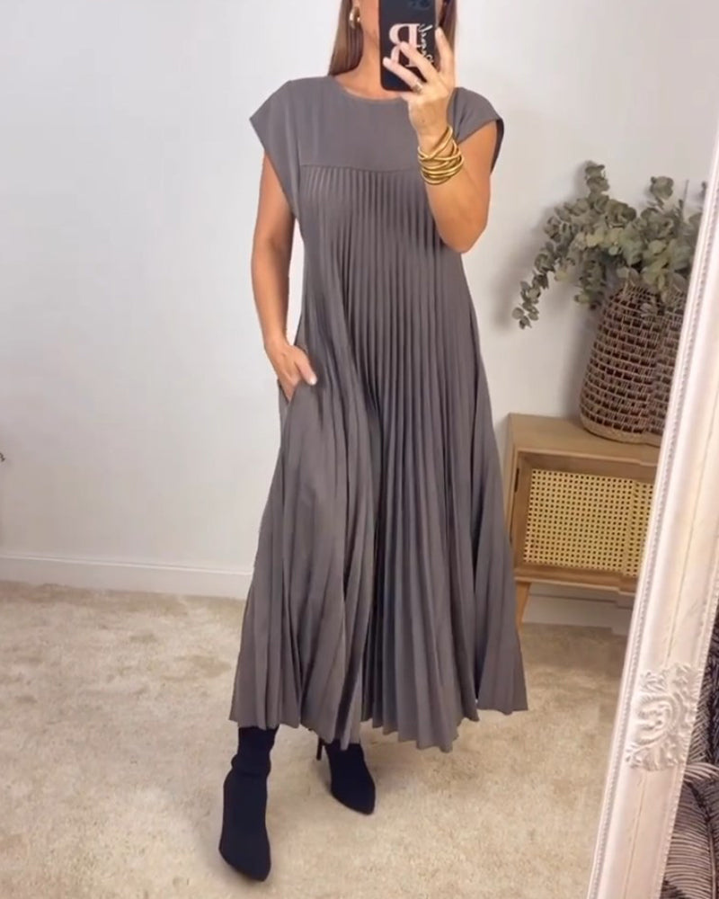 Juliana™ | Elegantes Geripptes Kleid
