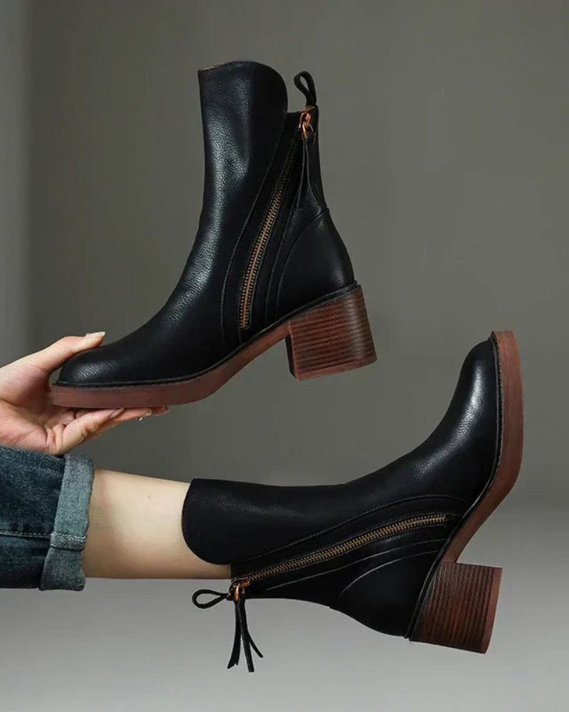 Garciel™ | Elegante Leder-Bottines