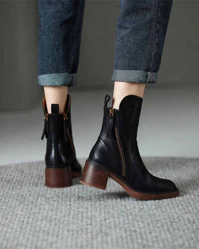 Garciel™ | Elegante Leder-Bottines