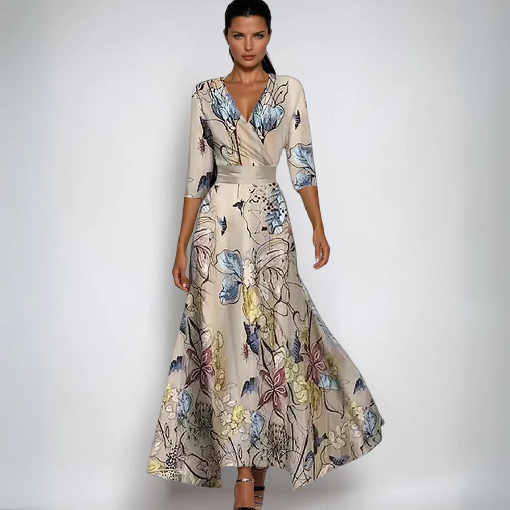 Seraphina™ | Elegantes Bedrucktes Maxikleid