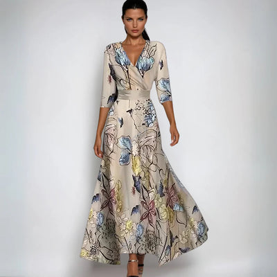 Seraphina™ | Elegantes Bedrucktes Maxikleid
