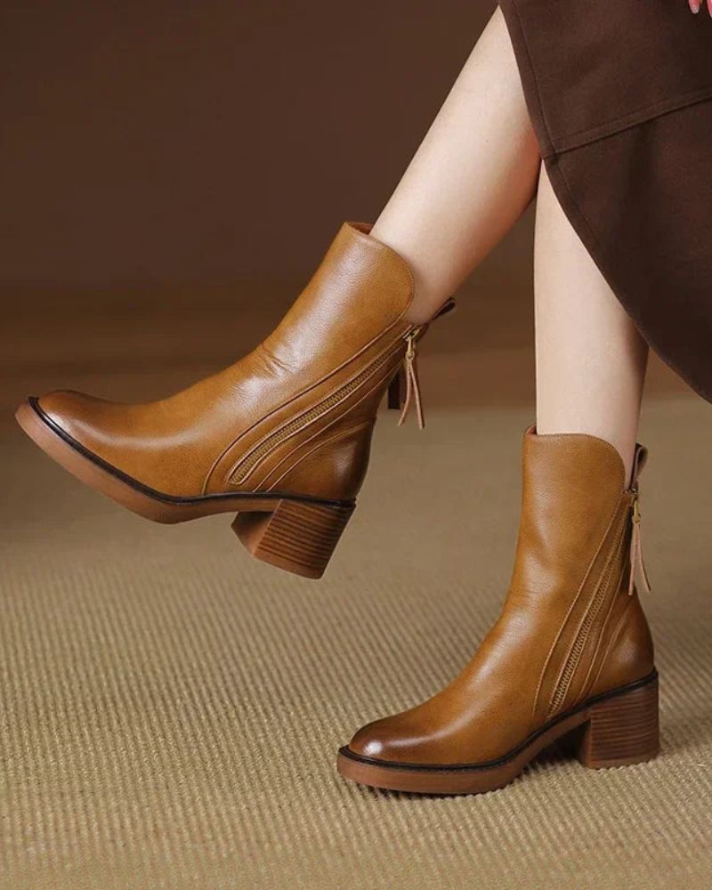 Garciel™ | Elegante Leder-Bottines