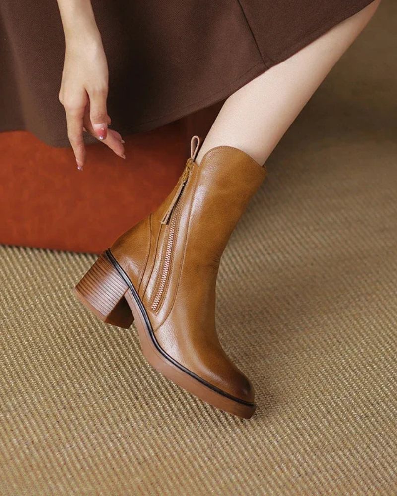 Garciel™ | Elegante Leder-Bottines