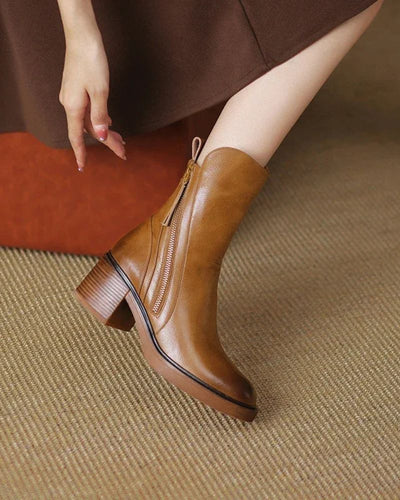 Garciel™ | Elegante Leder-Bottines