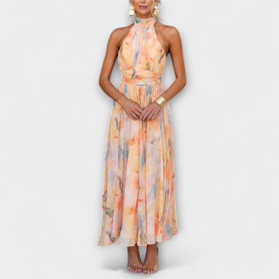 Lorena™ | Elegantes Halterneck Maxikleid
