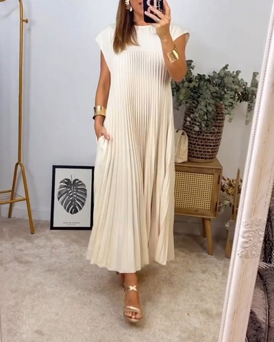 Juliana™ | Elegantes Geripptes Kleid