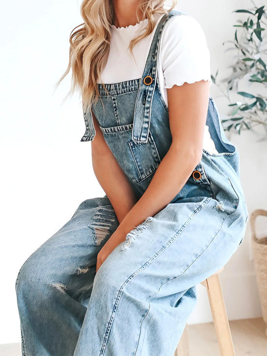 Ellise™ | Bequeme Denim-Latzhose