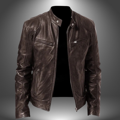 Thomas™ | Handgefertigte Lederjacke