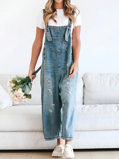 Ellise™ | Bequeme Denim-Latzhose
