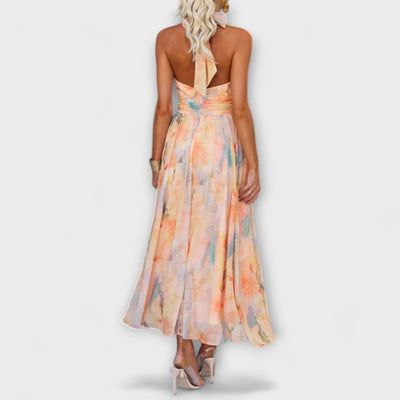 Lorena™ | Elegantes Halterneck Maxikleid