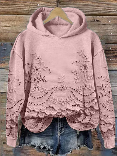 Sachzna™ | Hoodie Mit Blumenstickerei