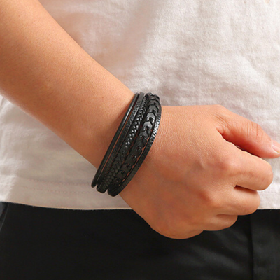 Ragnar™ | Geflochtenes Leder-Viking-Armband 1+1 GRATIS