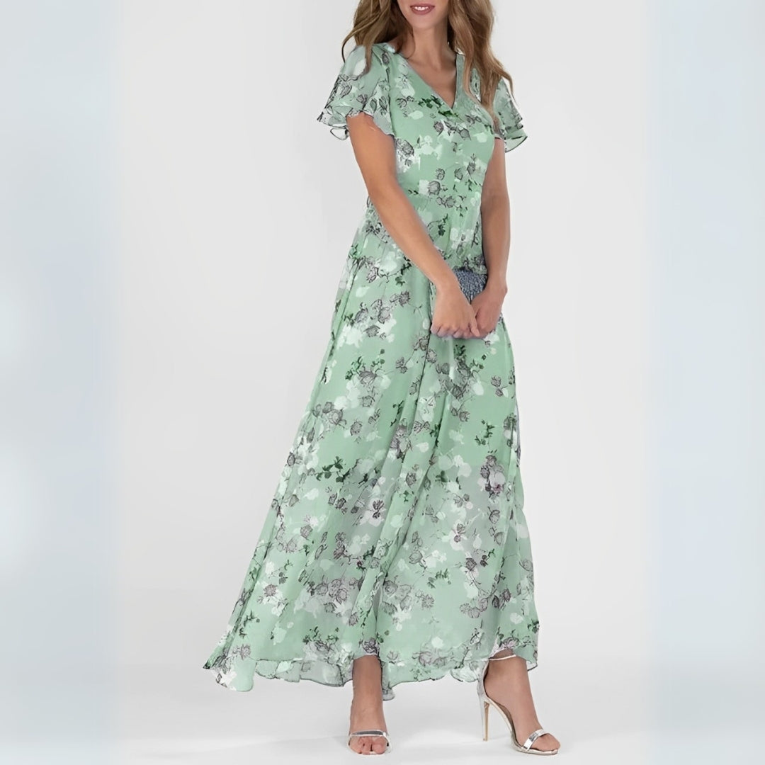 Lidia™ | Elegantes Blumendesign Kleid