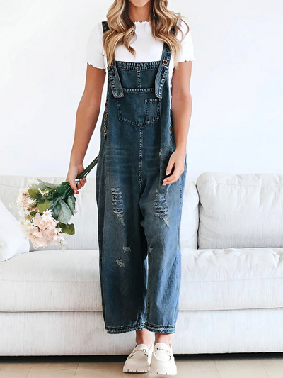 Ellise™ | Bequeme Denim-Latzhose