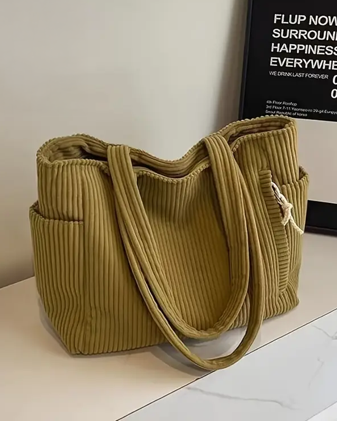 Tilda™ | Stilvolle Gerippte Tasche