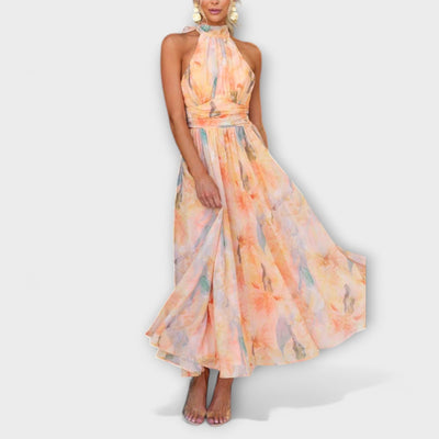 Lorena™ | Elegantes Halterneck Maxikleid