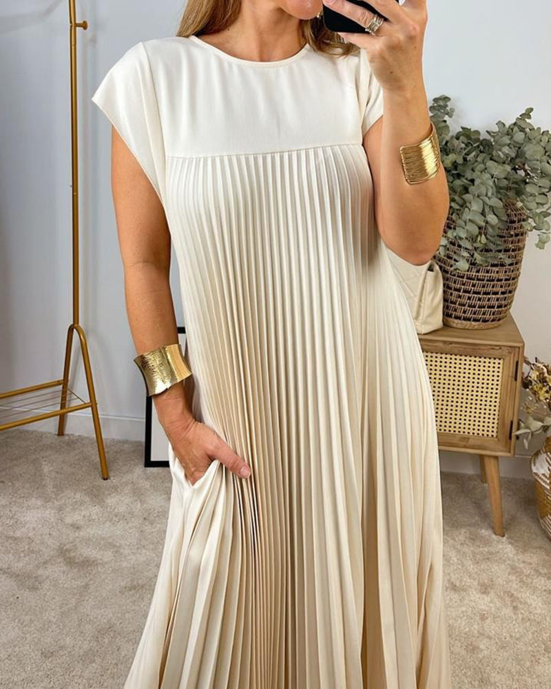 Juliana™ | Elegantes Geripptes Kleid
