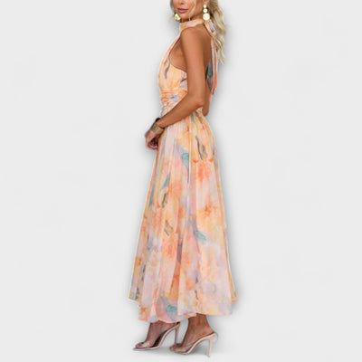 Lorena™ | Elegantes Halterneck Maxikleid