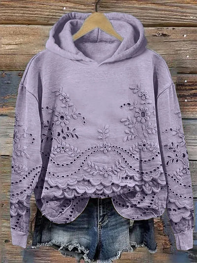Sachzna™ | Hoodie Mit Blumenstickerei