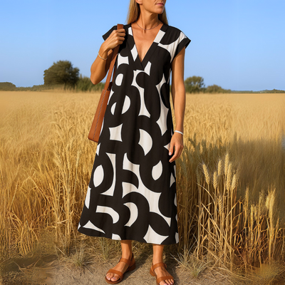 Lila™ | Luftiges V-Ausschnitt Kleid™ | Elegantes Sommerkleid