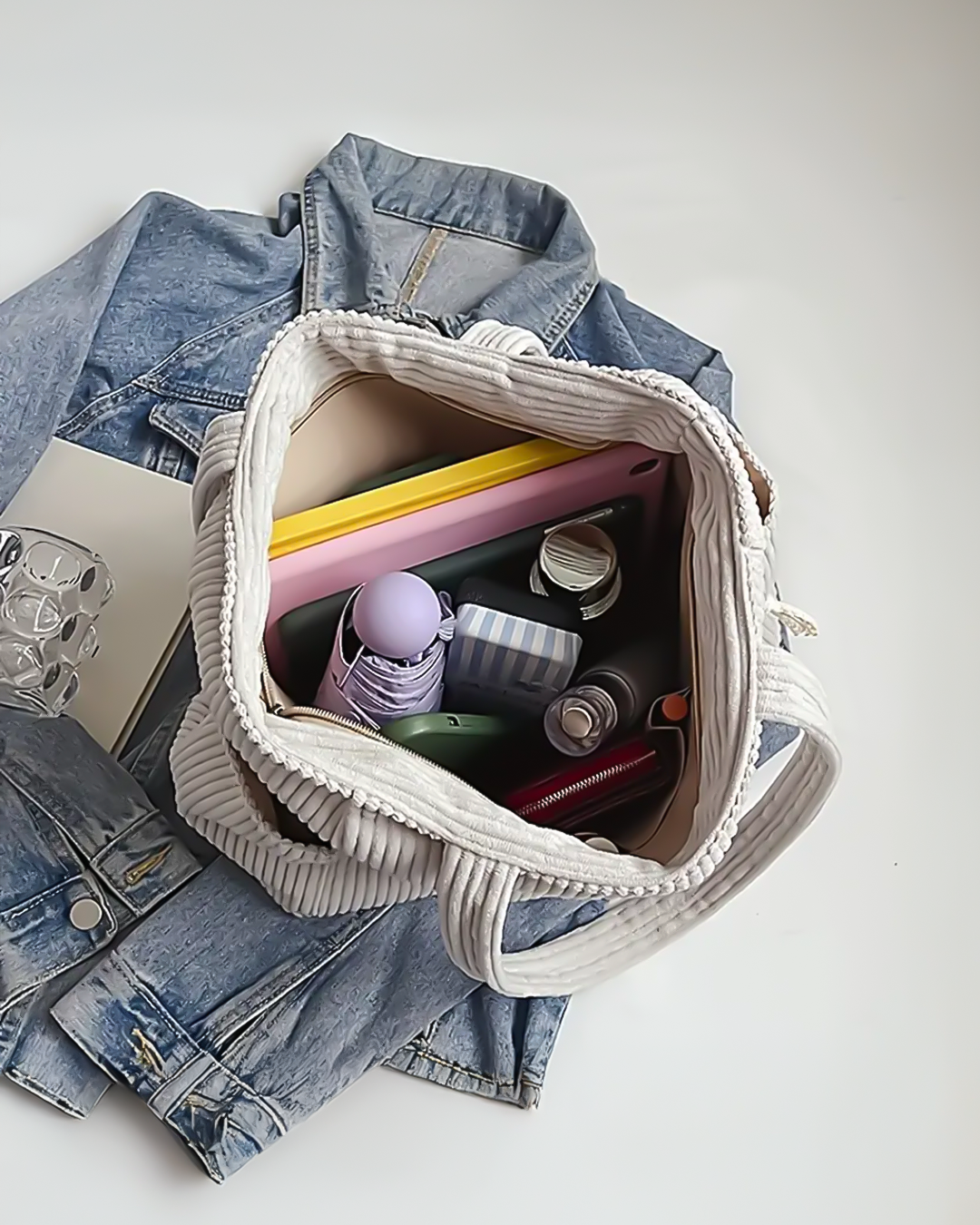 Tilda™ | Stilvolle Gerippte Tasche