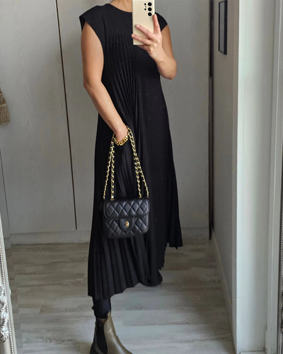 Juliana™ | Elegantes Geripptes Kleid