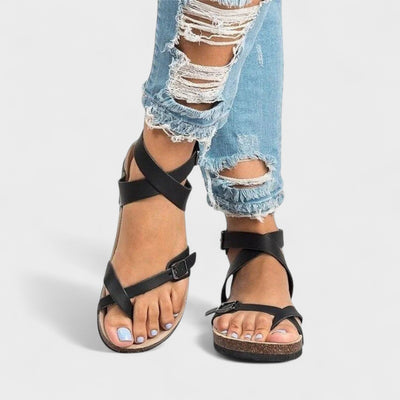 Leonora™ | Elegante Leder-Sandalen