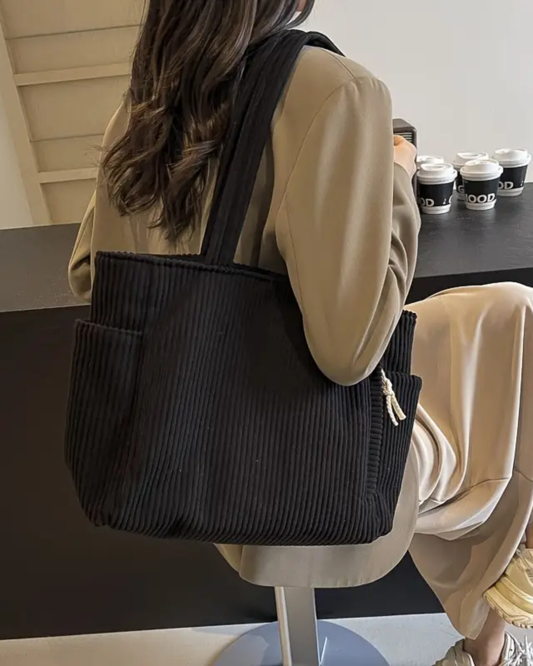 Tilda™ | Stilvolle Gerippte Tasche
