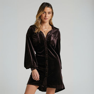 Geraldine™ | Elegantes Samtkleid