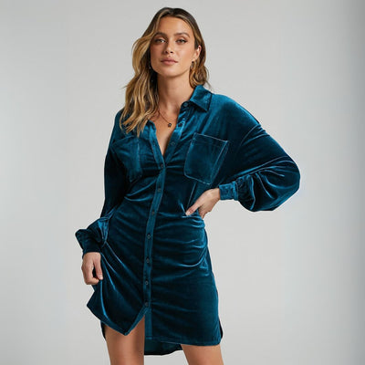 Geraldine™ | Elegantes Samtkleid