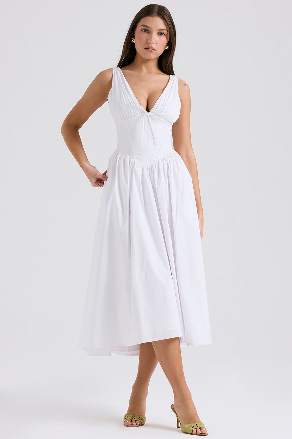 Merrill™ | Elegantes V-Ausschnitt Kleid
