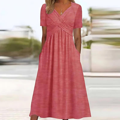 Sofie™ | Figurbetontes Midi-Kleid