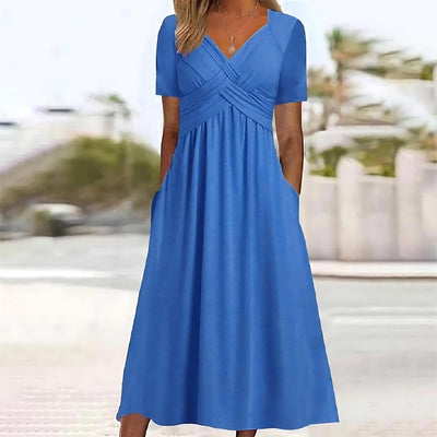 Sofie™ | Figurbetontes Midi-Kleid