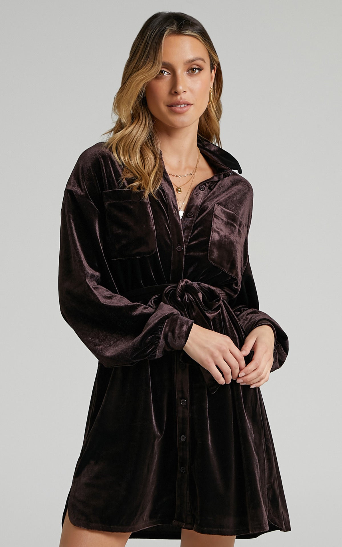 Geraldine™ | Elegantes Samtkleid