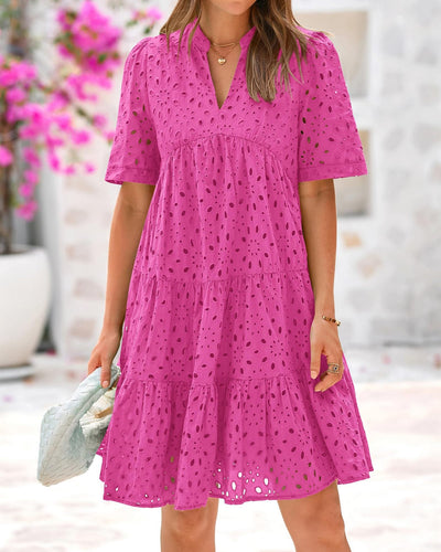 Mary™ | Elegantes Broderie Kleid