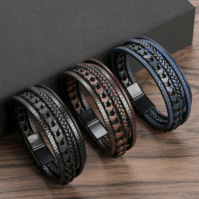 Ragnar™ | Geflochtenes Leder-Viking-Armband 1+1 GRATIS