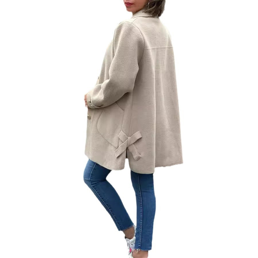 Mona™ | Oversize-Mantel Mit Schleifendetails