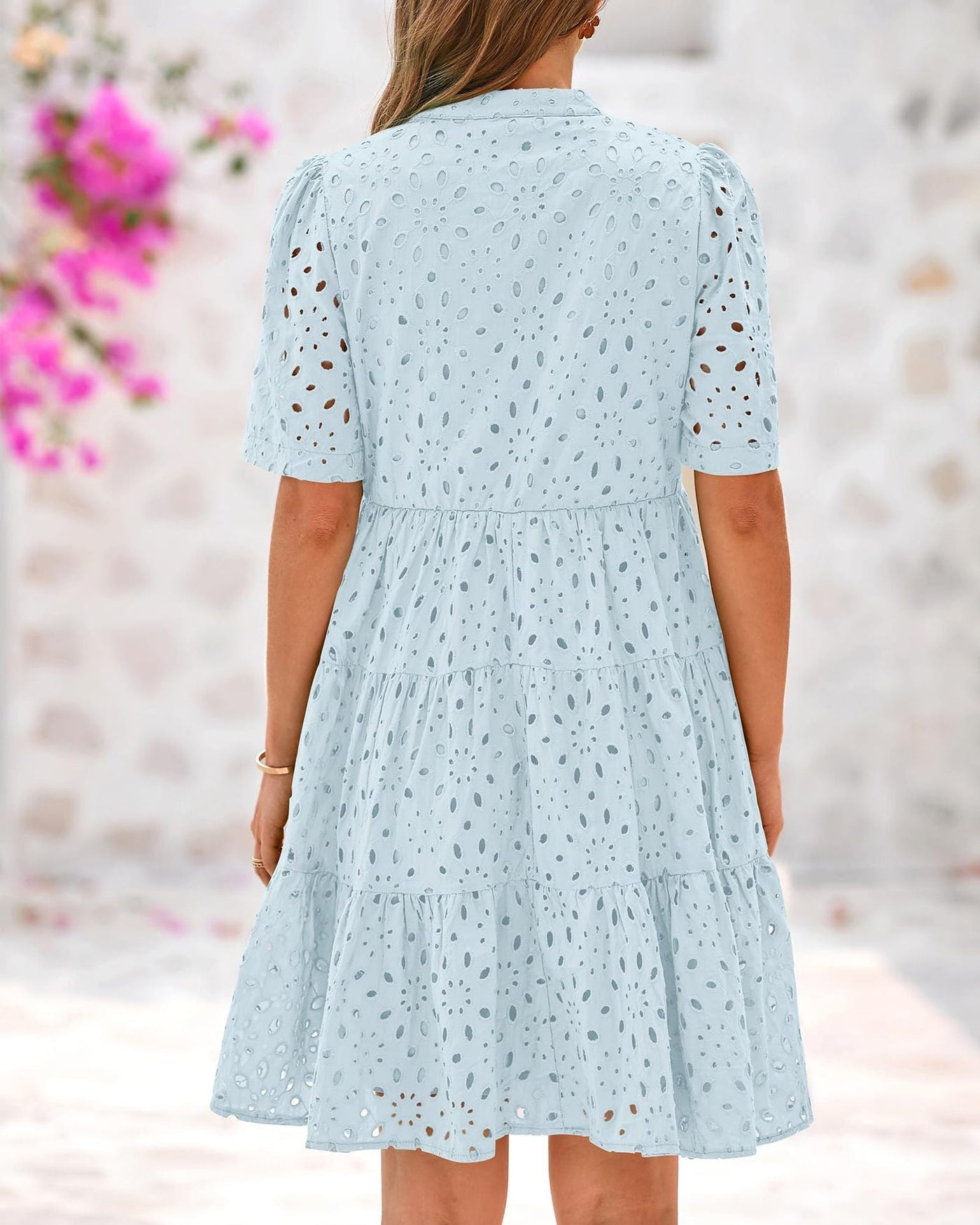 Mary™ | Elegantes Broderie Kleid