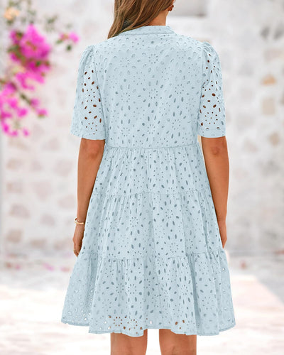 Mary™ | Elegantes Broderie Kleid