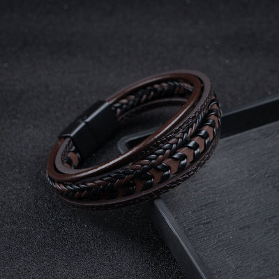 Ragnar™ | Geflochtenes Leder-Viking-Armband 1+1 GRATIS