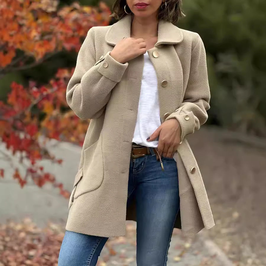 Mona™ | Oversize-Mantel Mit Schleifendetails