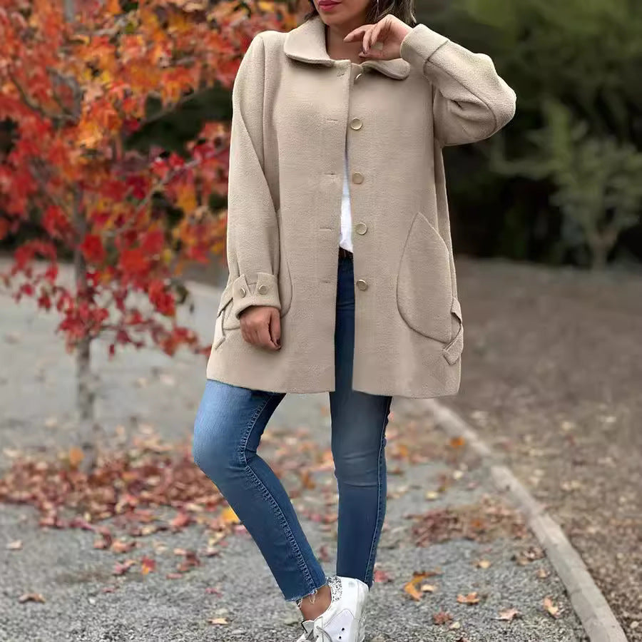 Mona™ | Oversize-Mantel Mit Schleifendetails
