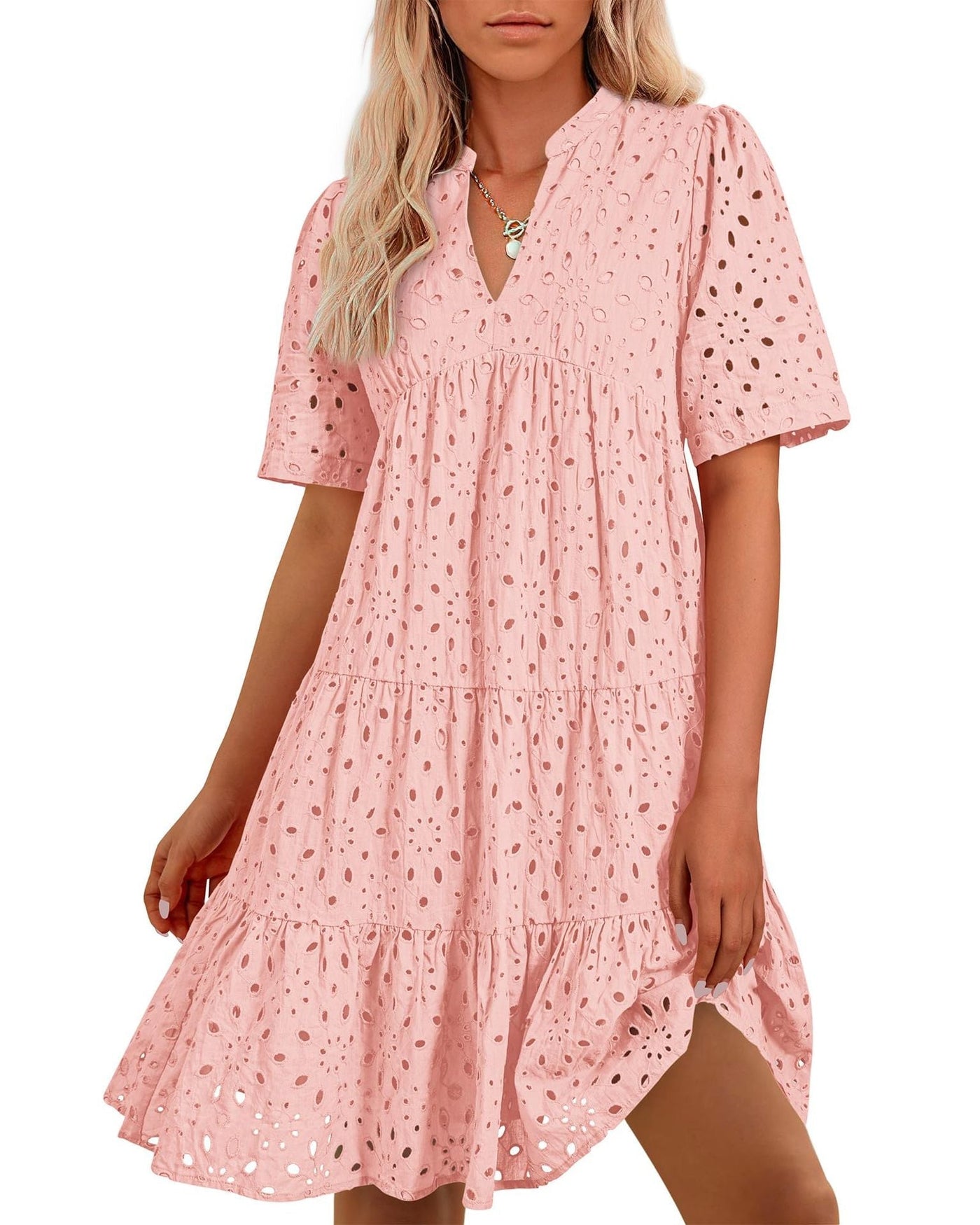 Mary™ | Elegantes Broderie Kleid