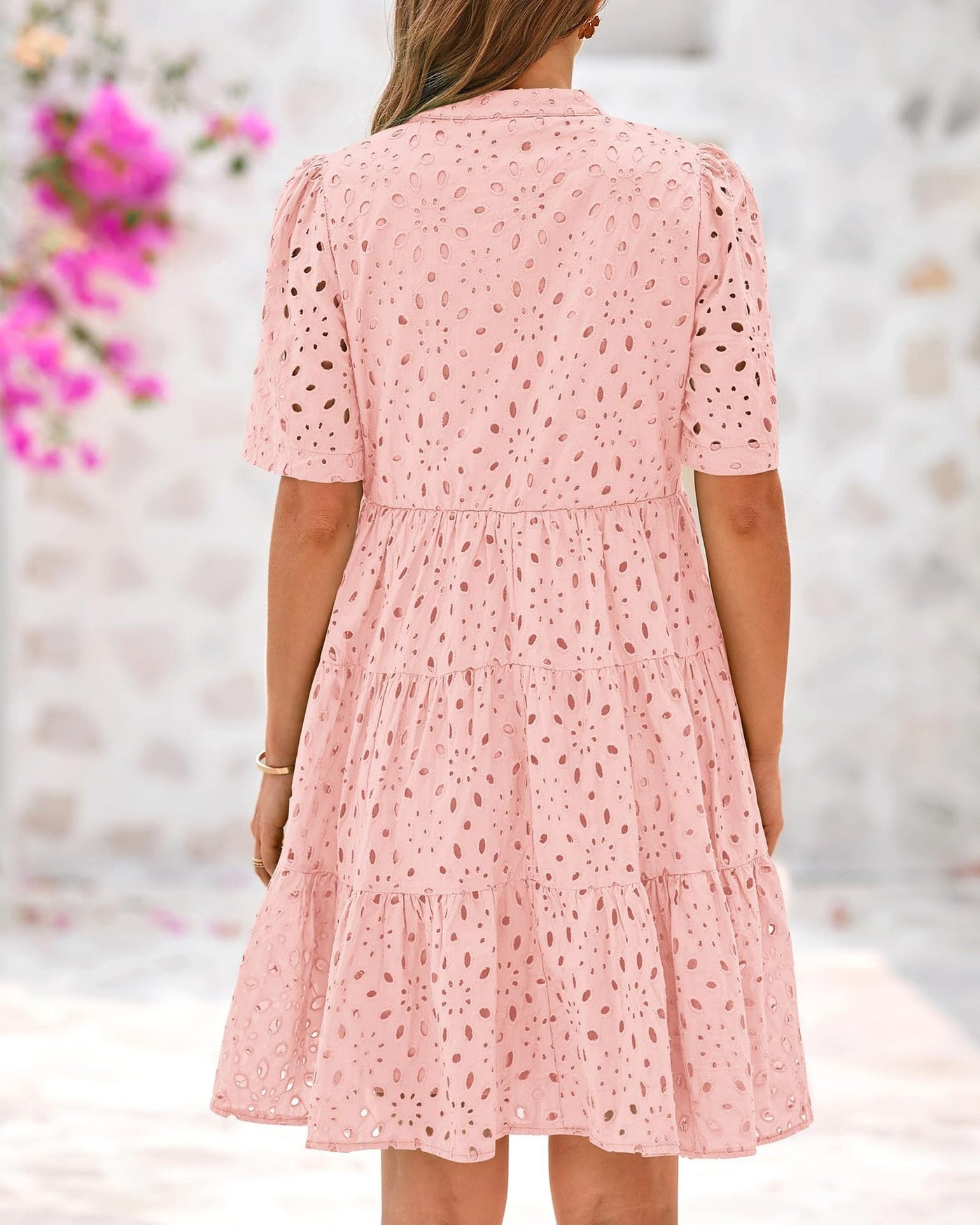 Mary™ | Elegantes Broderie Kleid